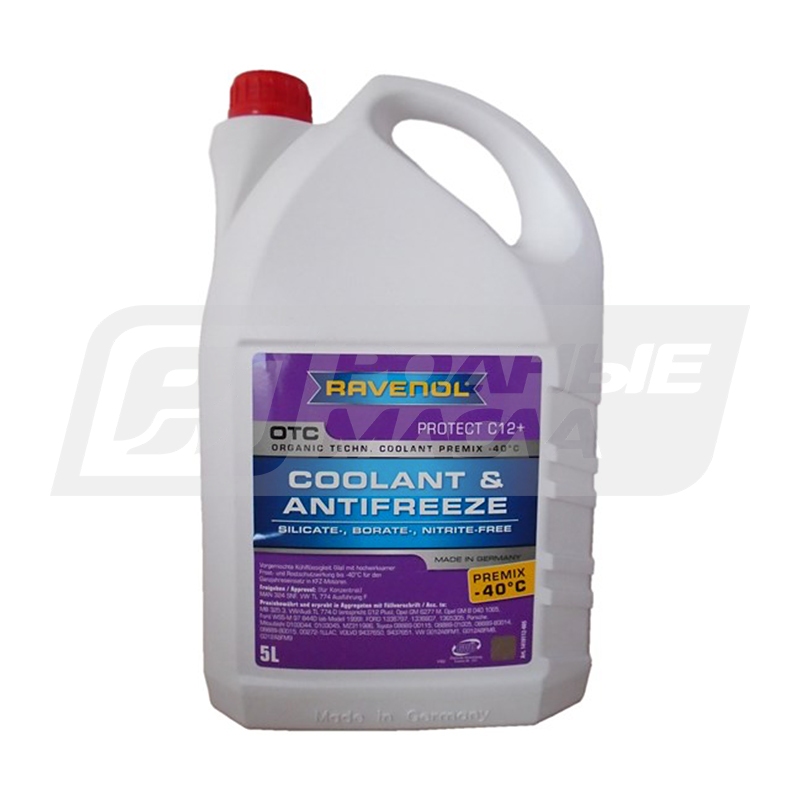 RAVENOL OTC Organic Technology Coolant Premix -40, 5л 1410112005