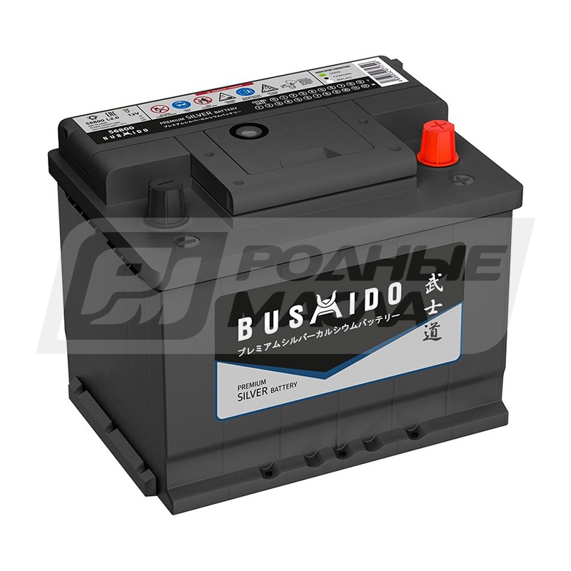 BUSHIDO Silver 68 (L2.0, серый, AT, 56800) 68 Ач, о/п PLNT0124026